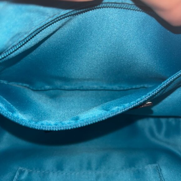 Coach Beige and Gold Shoulder Bag with Gold Accents - Picture 9 of 13